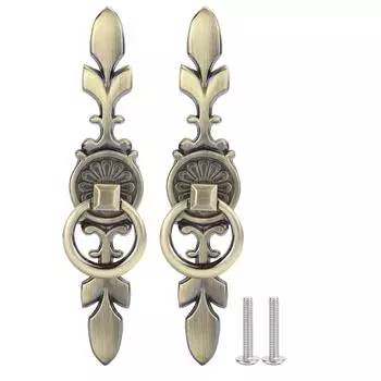 2 комплекта круглых ручек с одним отверстием для кухонного шкафа, дверцы шкафа, ящика 231, большие