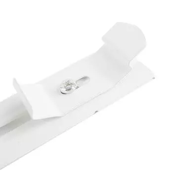 2 комплекта L-образных кронштейнов 4 шт., длина 4 дюйма, белый цвет, для вертикальных жалюзи с шириной потолочного перекладины 1-1/2 дюйма, 38 мм, внешние зажимы для монтажа кронштейна