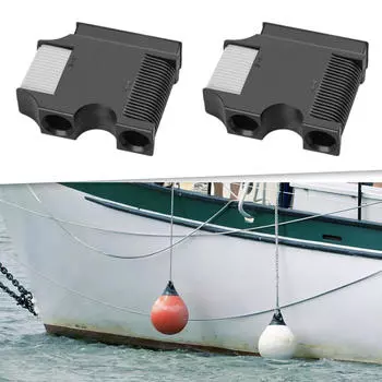 2 комплекта лодочных уток для крепления кранцев, простая установка понтона чёрный