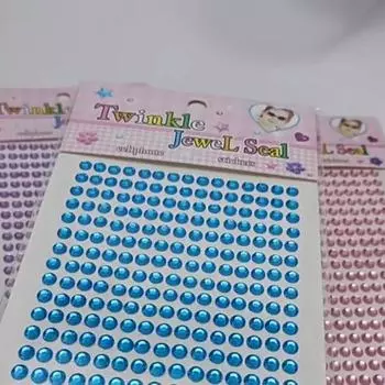 2 комплекта, наклейки «сделай сам», легко наклеиваемые, мерцающие, самоклеящиеся, 5 мм, плоская задняя наклейка со стразами, наклейка для скрапбукинга, наклейка для детей белый