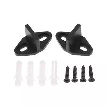 2 комплекта напольных направляющих для раздвижных дверей, пластиковая направляющая для двери шкафа, установленная нижняя направляющая