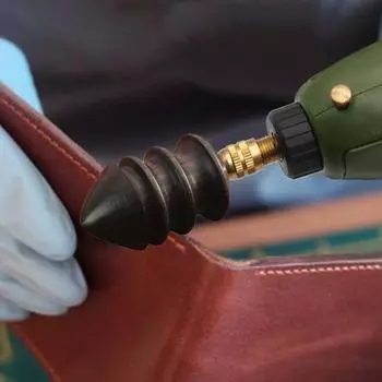 2 комплекта насадок для полировки кожи, полировальные инструменты, инструмент для полировки краев кожи, вращающаяся полировка