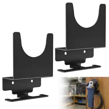 2 комплекта настенного держателя угловой шлифовальной машины с принадлежностями, прочный металлический многофункциональный уголок