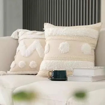 2 комплекта наволочек в стиле бохо 18x18 дюймов, декоративные наволочки с кисточками, тканые наволочки в стиле бохо для дивана, спальни, гостиной 18 x 18 -2pcs