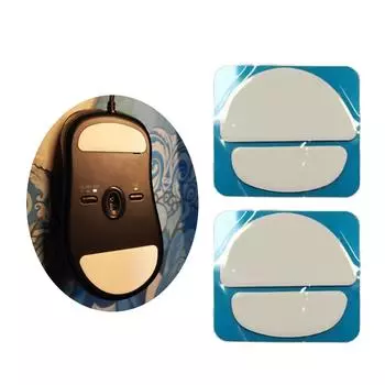 2 комплекта ножек для мыши, наклейки для мыши, закругленные скользящие накладки с изогнутыми краями, сменные ножки для мыши для Zowie EC1-A EC2-A EVO красный