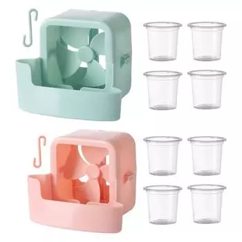 2 комплекта подвесного вентилятора-охладителя с крючком, многоразовый вентилятор