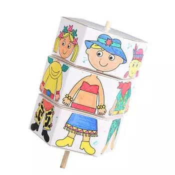 2 комплекта прекрасных детских вращающихся одежд для самостоятельного изготовления, набор для рисования акварелью, материалы для детей