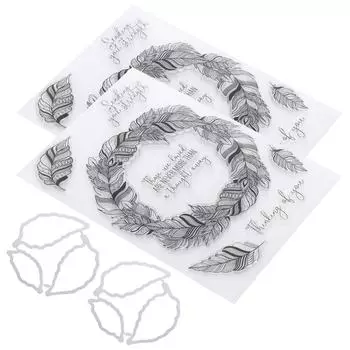 2 комплекта прозрачных штампов для украшения блокнота своими руками