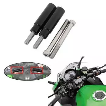 2 Комплекта Расширитель Рулевой Стойки GPS для Мотоцикла Для Kawasaki Ninja 6501000 Ninja Поддержка H2Sx Z1000Sx Gtr1400 Черный
