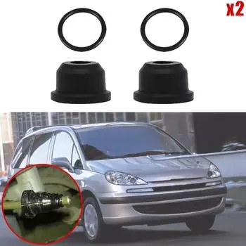 2 комплекта резиновых уплотнений для труб главного цилиндра сцепления, черные для Peugeot 807 806 Expert 1007 206 406 607 Z8, новые