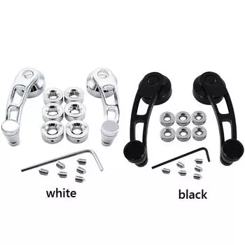 2 комплекта ручных подъемных ручек для стеклоподъемников салона автомобиля, хромированная алюминиевая ручка для подъема окон автомобиля белый