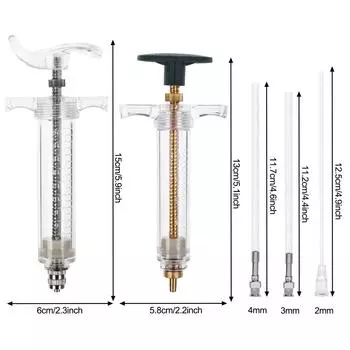 2 комплекта ручных шприцев для кормления птенцов, трубочки для кормления, используемые для кормления птенцов домашних животных