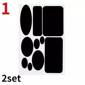 2 комплекта самоклеющихся черных заплаток для пуховиков, брюк, футболок, ремонта одежды, моющаяся нашивка, плащ, зонтик, тканевые наклейки для палатки 1 чёрный