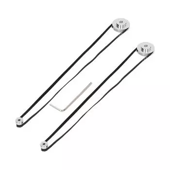 2 комплекта синхронных шкивов 20T 60T GT2 для зубчатого ремня для 3D-принтера, токарного станка с ЧПУ, внутреннее отверстие 8 мм 5 мм