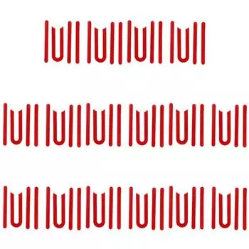 2 комплекта светоотражающих наклеек для электрического скутера из ПВХ, предупреждающая наклейка для M365, красный