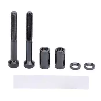 2 комплекта удлиненных крепежных винтов для держателя велокомпьютера из титанового сплава, удлиненные винты черного цвета