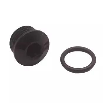 2 Комплекта Универсальный Черный Алюминиевый Сплав 10 AN 10 -AN 5/8 ORB Заглушка с Уплотнительным Кольцом