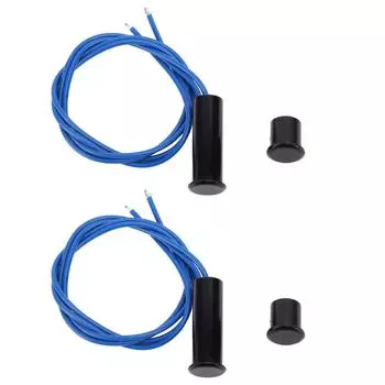 2 комплекта утопленных магнитных выключателей AC220V железный NC проводной дверной датчик оконный герконовый выключатель для системы сигнализации