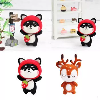 2 комплекта валяния собак с оленями и базовыми инструментами. Учебные пособия