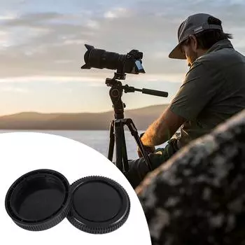 2 комплекта задней крышки объектива и защитной крышки корпуса для камер и объективов Olympus OM Mount OM-1 OM-2 - OM-G