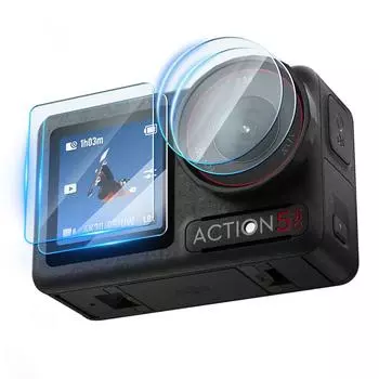 2 комплекта защитной пленки для объектива камеры от царапин для DJI Osmo Action 5 Pro #