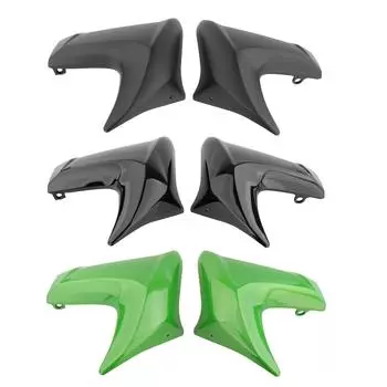 2 комплекта защитных кожухов радиатора мотоцикла для Kawasaki ER6N 2012 2013 2014 2015, запасные части, боковая крышка радиатора