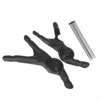 2 комплекта защитных панелей для рамы мотоцикла для боковой защиты black