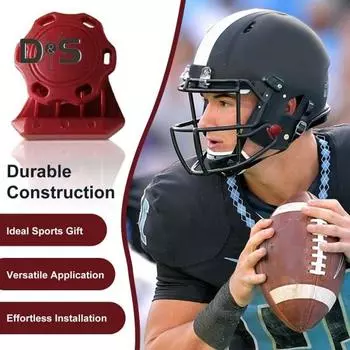 2 комплекта зажимов для козырька для футбольного шлема, винты для шлема, металлический комплект для ремонта футбольного шлема, крепежные элементы, аксессуары для козырька для футбольного шлема красный