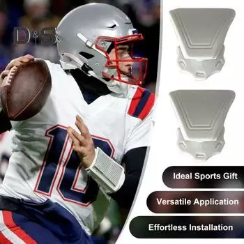 2 комплекта зажимов для козырька футбольного шлема, винты для крепления козырька футбольного шлема, простая установка винтов для козырька футбольного шлема, аксессуары для любителей футбола белый