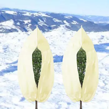 2 комплекта зимних чехлов для растений, чехол для защиты от заморозков, многоразовая защита, ткань для 60cmx80cm