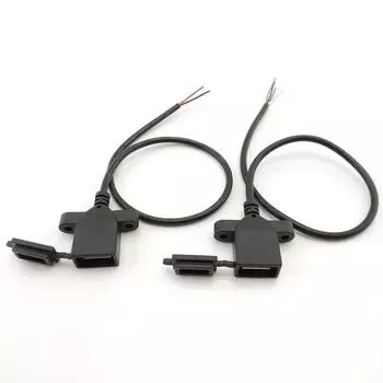 2-контактный 4-контактный разъем USB «сделай сам», кабель питания, пыленепроницаемая крышка, разъем для сварки, гнездовой разъем, порт для зарядки данных, провод для зарядки 2pin 22awg