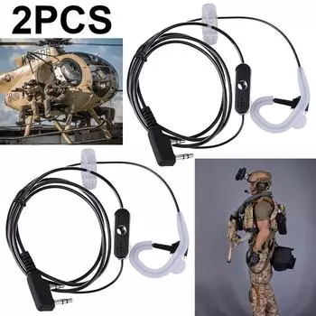 2-контактный наушник для рации PTT MIC для KENWOOD Retevis HYT