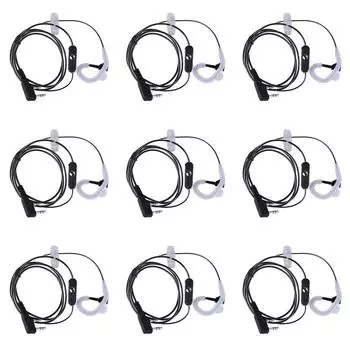 - 2-контактный наушник для рации с микрофоном PTT для KENWOOD Retevis HYT