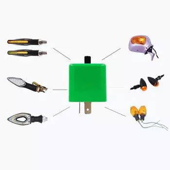 2-контактный регулируемый частотный 12 В светодиодный мигающий сигнал реле указателя поворота мигающий индикатор реле для скутера мотоцикла аксессуары orange