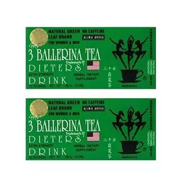 2 коробки по 3 чая Ballerina Tea Extra Strength Original Te De Bailarina