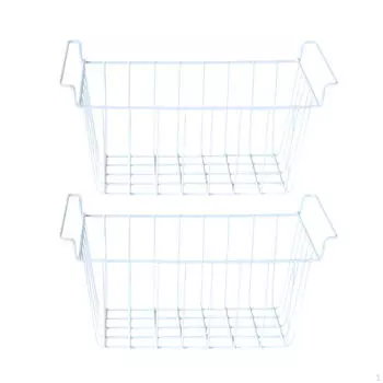 2 корзины для хранения в морозильной камере, корзина для полок, большая проволока для холодильника 39cmx20cmx20cm