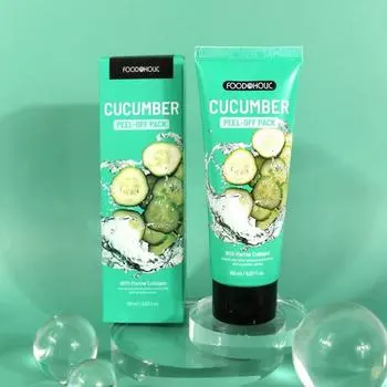 (2 куска) Foodaholic Collagen Peel Off Pack 150 мл / Огурец, 1 шт., 2 шт.