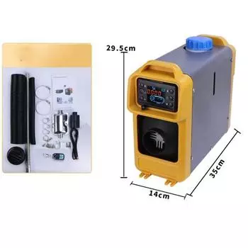 2 кВт 12 В Дизельный Автомобильный Воздушный Отопитель Вспомогательный Термостат ЖК-Монитор Для Инструмента Автодома