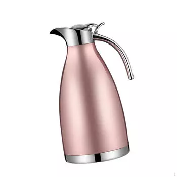 2 л Изолированный кофейник с герметичной крышкой для чая и воды rose gold