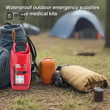 2 л сумка для оказания первой помощи, водонепроницаемая, большой емкости, портативная, для путешествий на открытом воздухе, кемпинга, пешего туризма, походов, органайзер для предметов первой помощи с откидной крышкой 2L красный