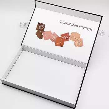 2 Layers Keycap Storage Box Waterproof Lid With Dividers Keycaps Collection Keyboard Keycaps Set Organizer as the picture