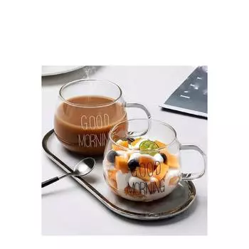 2 Li Good Morning 400 мл кружка из боросиликатного стекла