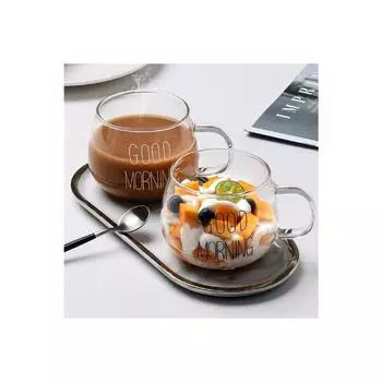 2 Li Good Morning 400 мл кружка из боросиликатного стекла