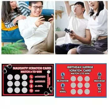 2 листа, привлекательная бумага для кровати, интерактивная игровая карта, креативная сексуальная карта для подарков 3