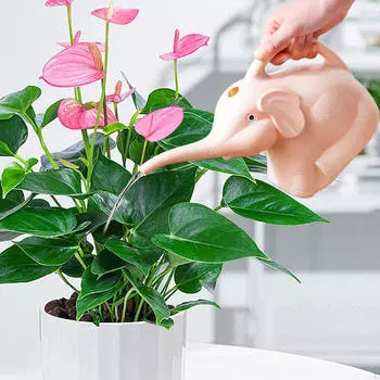 2-литровая полипропиленовая лейка, садовый чайник с длинной насадкой для использования в помещении и на открытом воздухе розовый