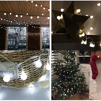 2 м 10 светодиодов, наружные садовые светильники, гирлянда Fairy LED, питание от батареи жёлтый