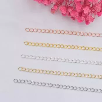 2 м 14-каратного золота сумка цветная удлинительная цепь сделай сам ручная работа в процессе браслет ожерелье соединение пряжка материал конец цепи