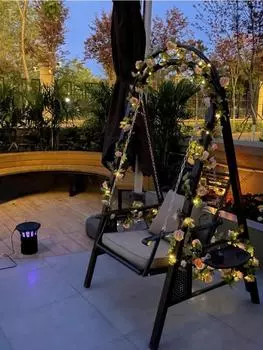 2 м 20 светодиодов искусственные цветы подсолнухи розы гирлянды наружные водонепроницаемые сказочные гирлянды подсолнухи розы гирлянда с огнями для сада Sunflower