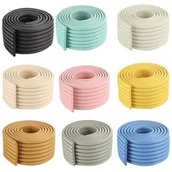 2 м детская безопасность, мягкий край стола, угловая подушка, защитная полоса, бампер бежевый