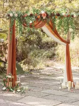 2 м фон цветочная гирлянда искусственная свадебная арка цветы зеленый декор церемония подвесной эвкалипт роза арка гирлянда украшения для дома красный